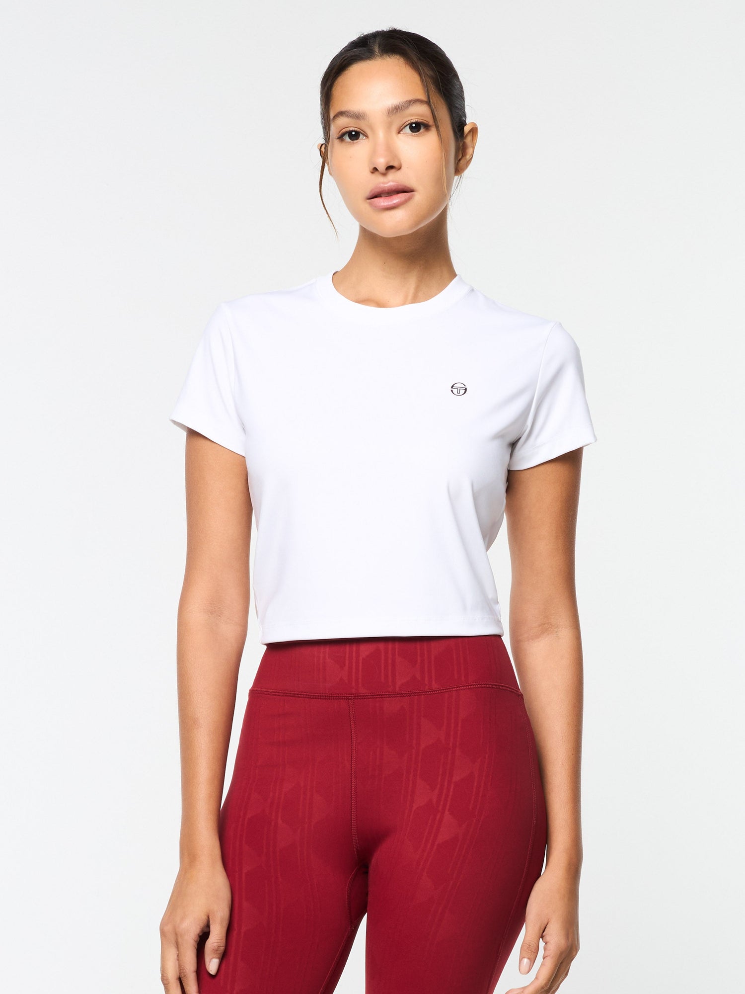 Women | Mirano Fitted Crop Top | Brilliant White