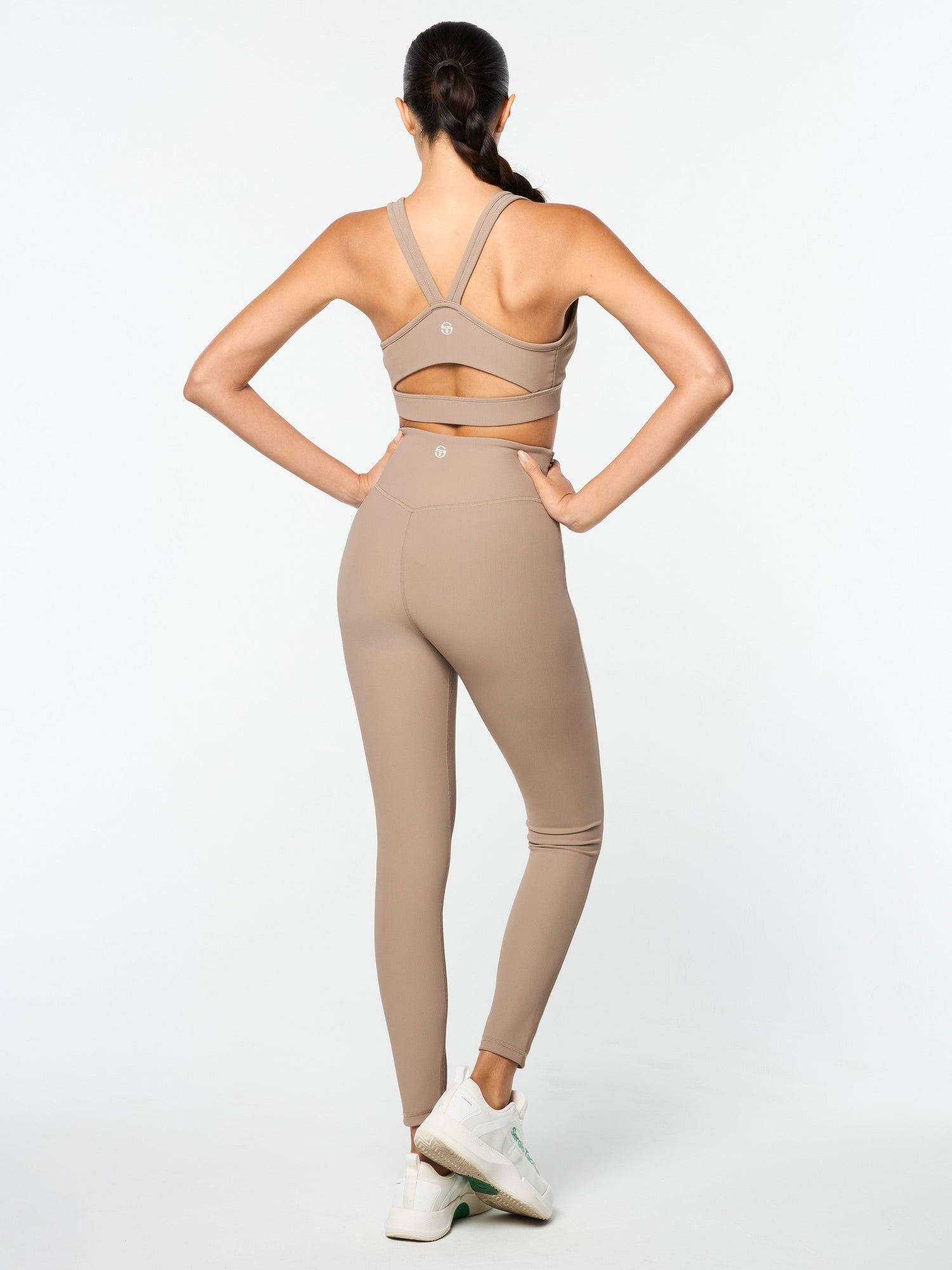 Women | Giulia Sports Bra | Taupe Grey