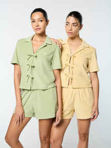 Women | Edda Cropped Shirt | Straw