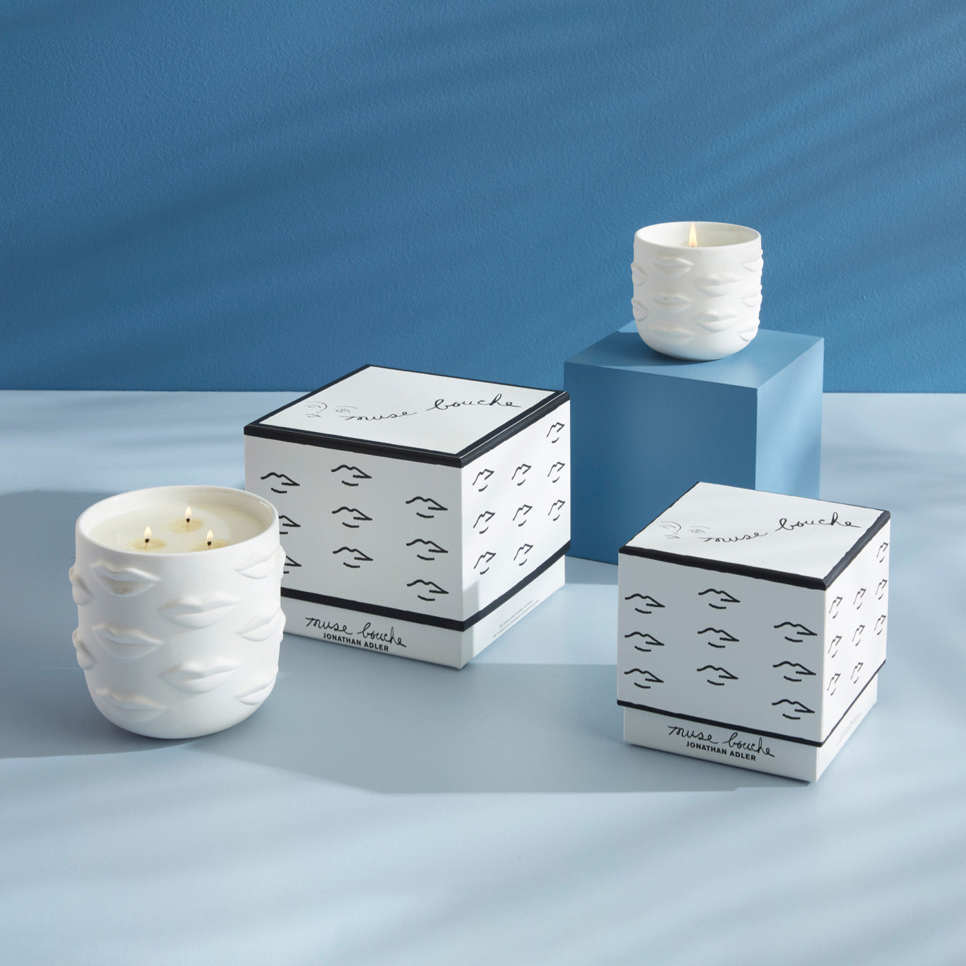 muse bouche candle collection - styled view