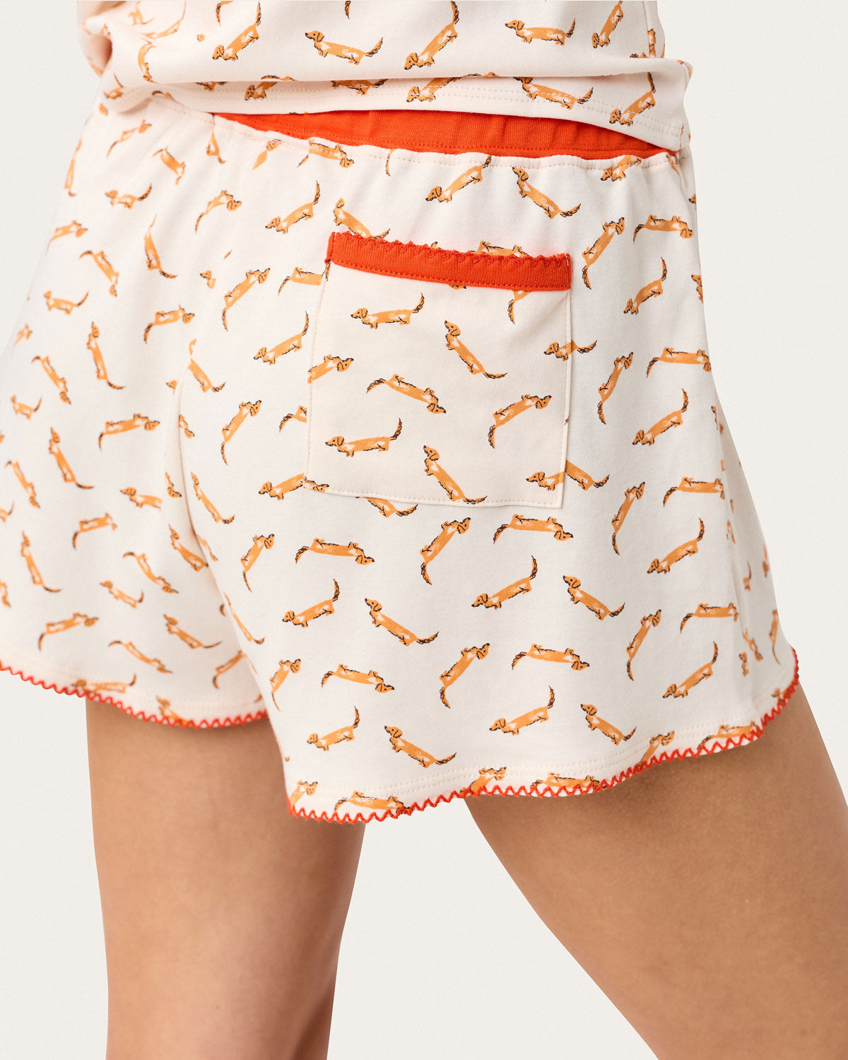 Womens | Suzie Pj Set - Hot Dog | Ivory
