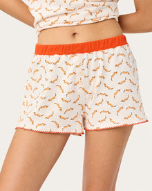 Womens | Suzie Pj Set - Hot Dog | Ivory