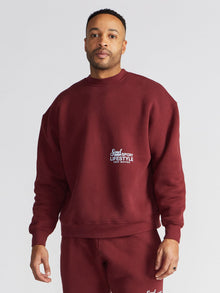 Soul by SoulCycle | Sam  Soul Sport Crew | Maroon