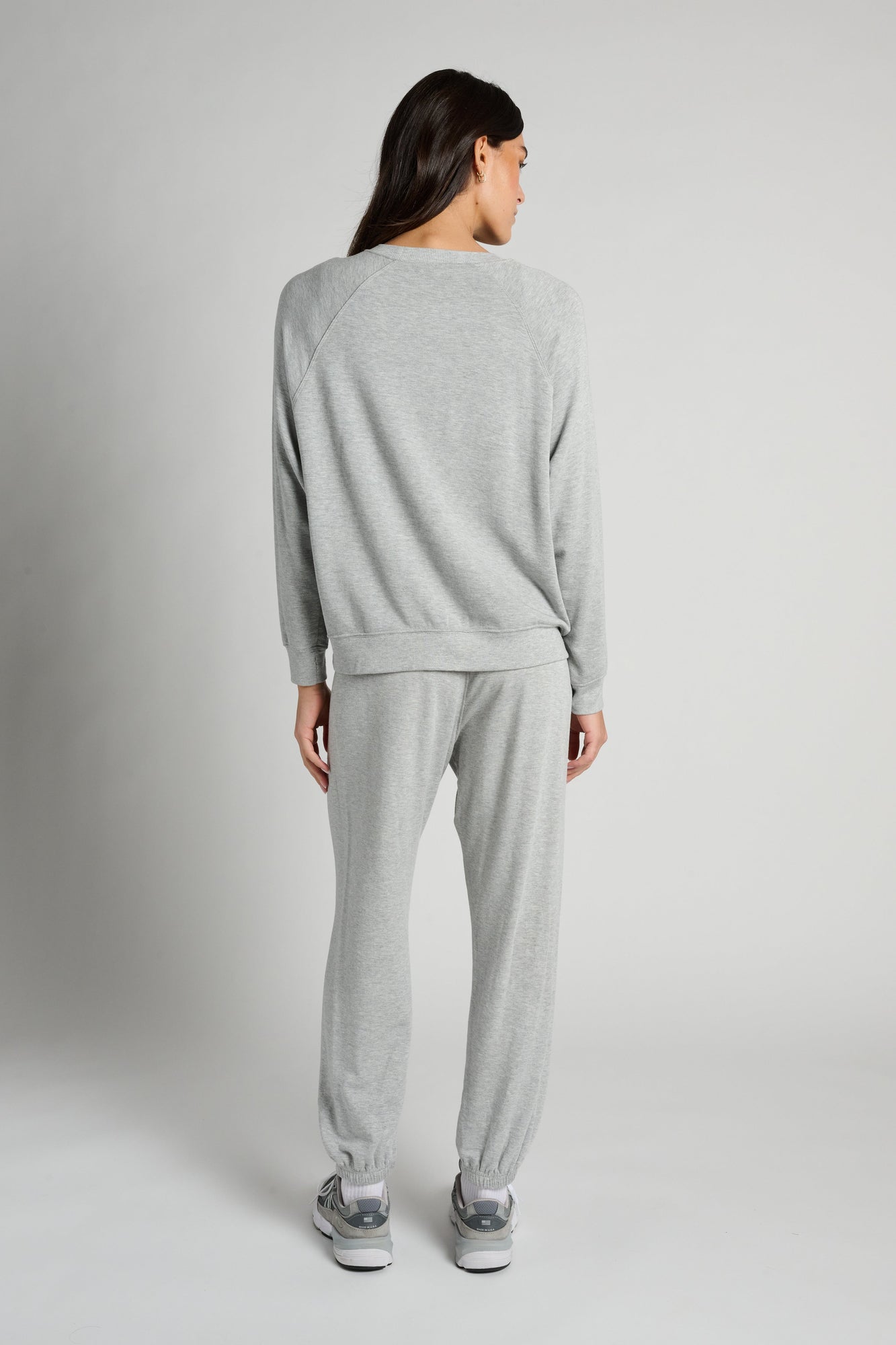Splits59 | Andie Oversized Fleece Sweatshirt | Grey