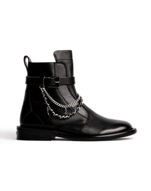 Women | Laureen High Silk Lambskin + C | Noir
