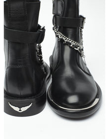 Women | Laureen High Silk Lambskin + C | Noir