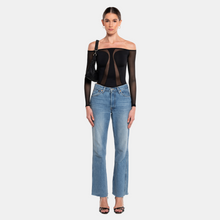 OW Collection SWIRL Blouse Blouse 002 - Black Caviar