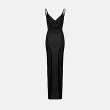 OW Collection SWIRL Maxi Dress Dress 121 - Black