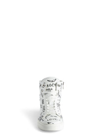 Women | High Flash Smooth Calfskin Gra | Blanc