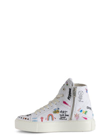 Women | High Flash Chunky Canvas Humbe | Blanc