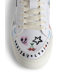 Women | High Flash Chunky Canvas Humbe | Blanc