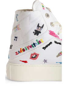 Women | High Flash Chunky Canvas Humbe | Blanc