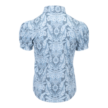 Girl | Snow Bird Scarlett Puff Sleeve Polo | Mineral Mist