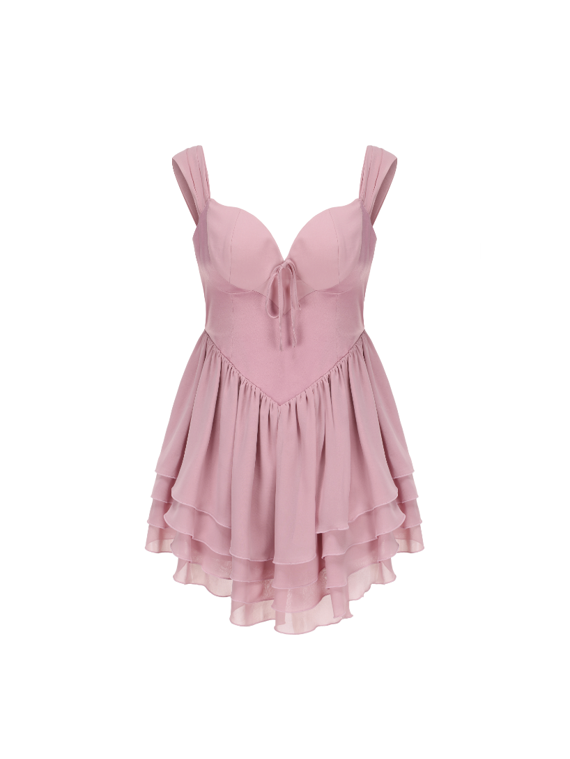 Sheila Chiffon Dress | Pink