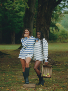 grey + white stripe