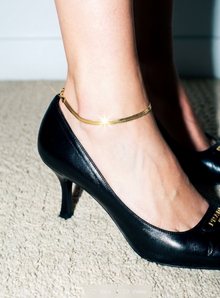 The Flat Chain Anklet | Gold Vermeil