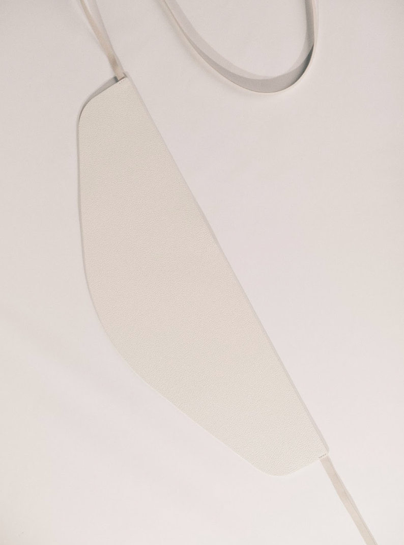 Undone Corset Pebble Leather Belt | Ivory