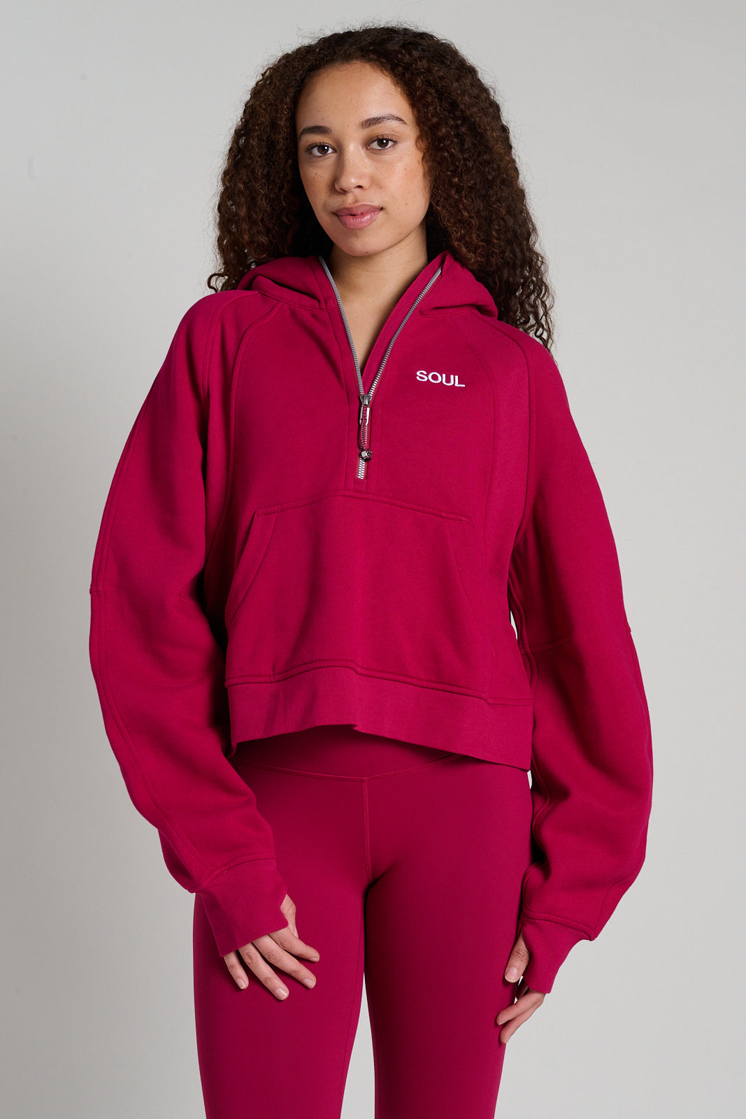 Lululemon | Scuba Oversized Half-Zip Hoodie | Berry Rumble
