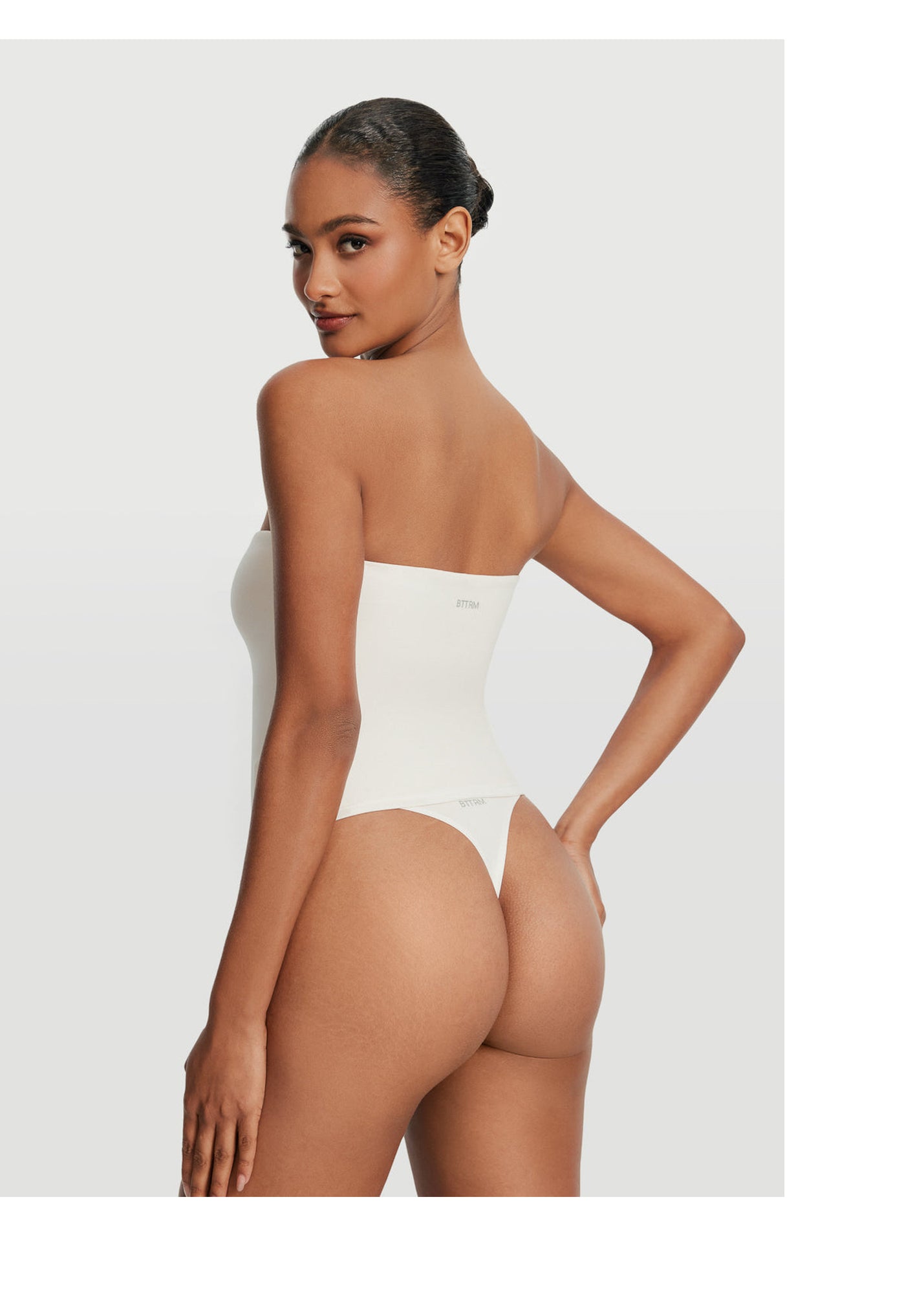 Seamless Full-Length Tube Top | White