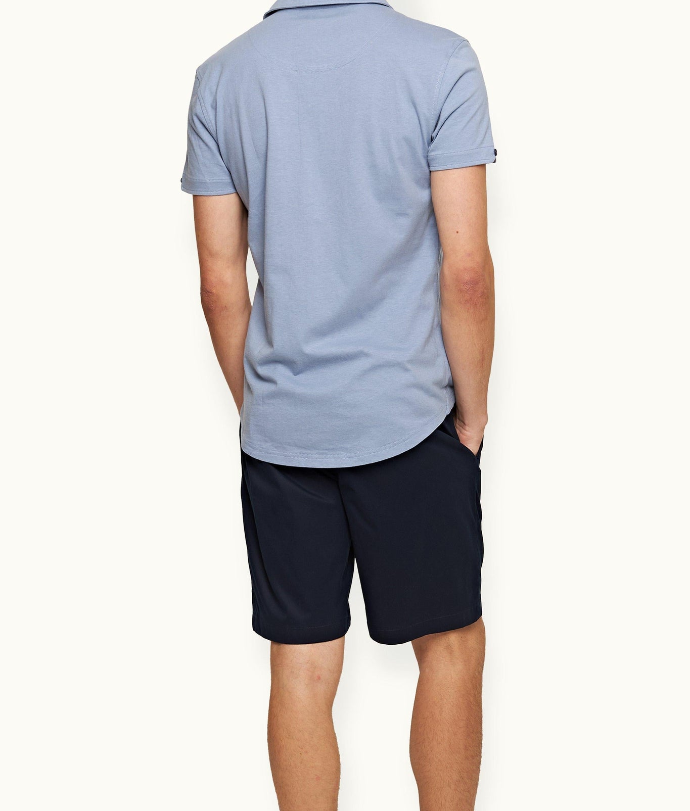 Sebastian Silk Tailored Fit Cotton-Silk Polo Shirt | Hush