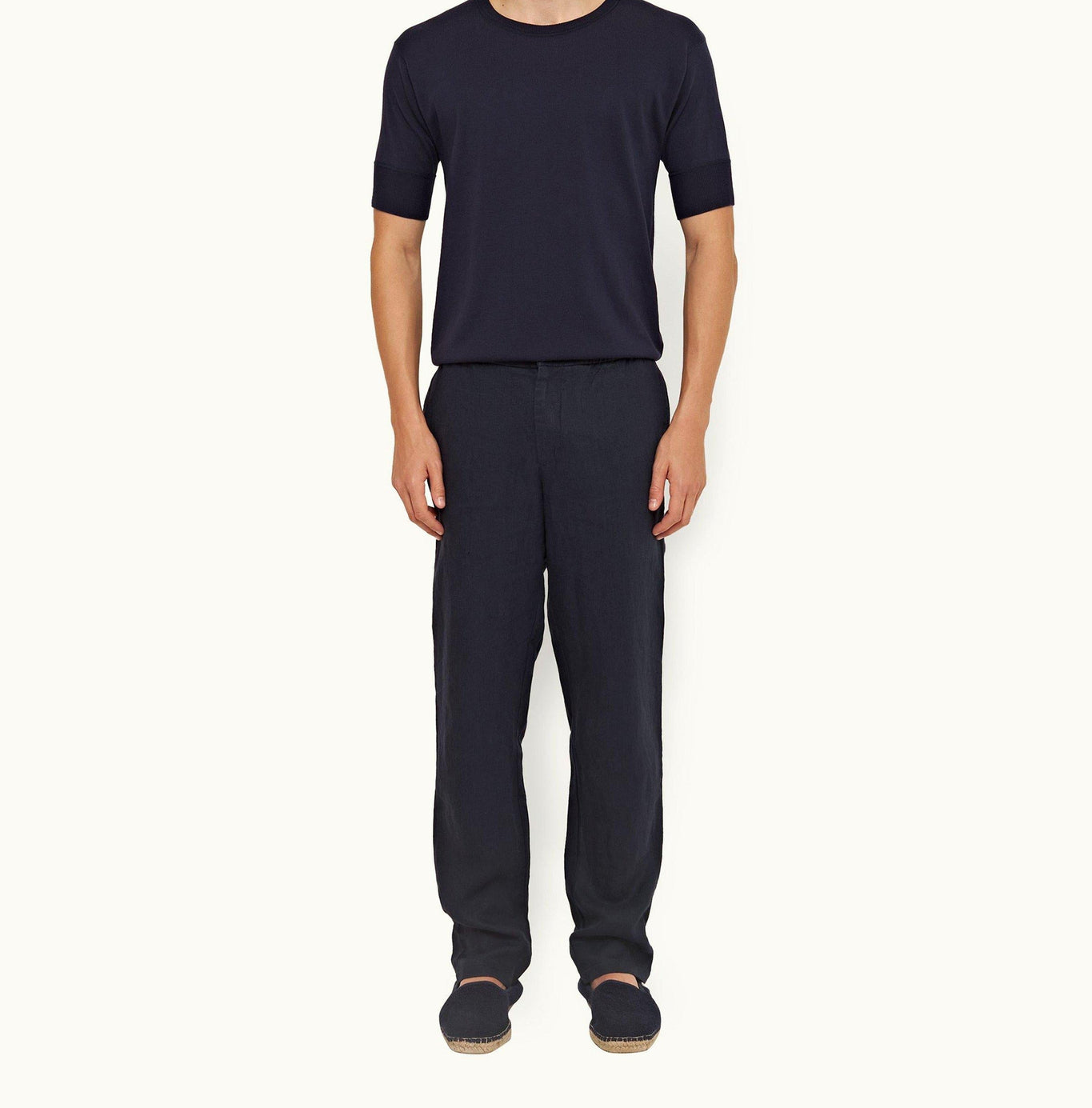 Sedgwick Tailored Fit Stretch-Cotton Trousers | Night Iris