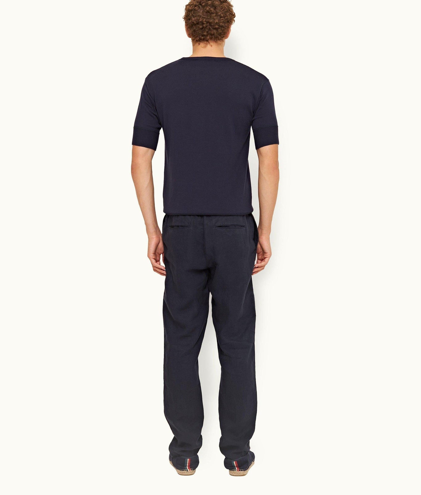 Sedgwick Tailored Fit Stretch-Cotton Trousers | Night Iris