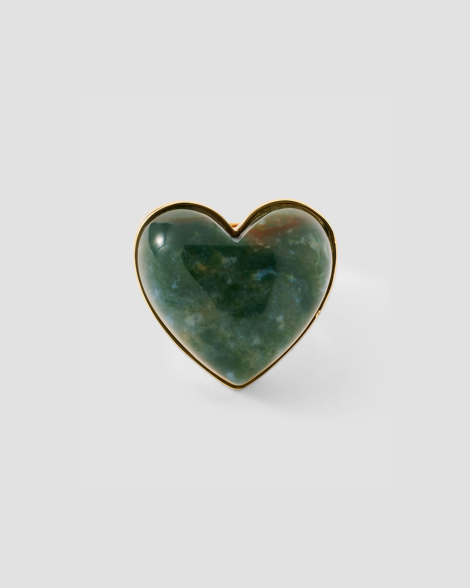 Semi-Precious Heart Ring ring - product detail shot | womens gold rings