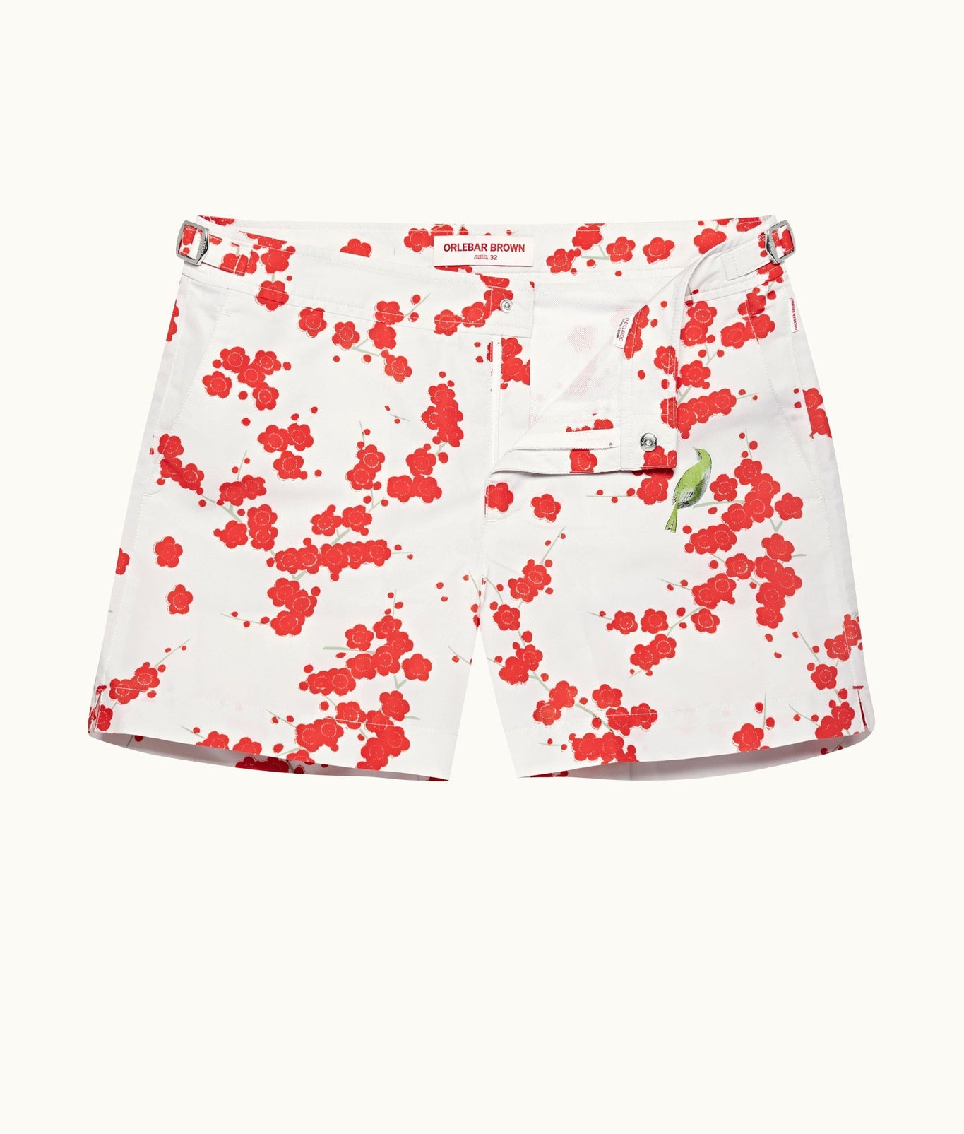 Setter Blossom Print Shorter-Length Swim Shorts | Red
