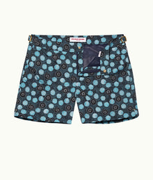 Setter Daisy Print Shorter-Length Swim Shorts | Springfield Blue