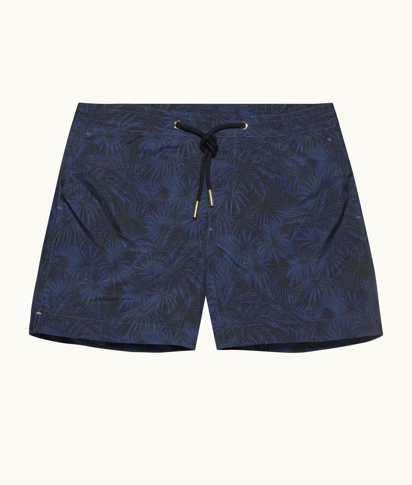 Setter Drawcord Palmed Shorter-Length Drawcord Swim Shorts | Midnight Navy