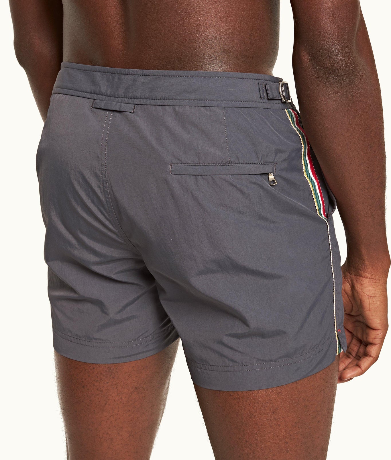 Setter Shorter-Length Concealed Ob Tape Swim Shorts | Piranha Grey