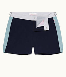 Setter Side Panel Shorter-Length Swim Shorts | Navy/Pool