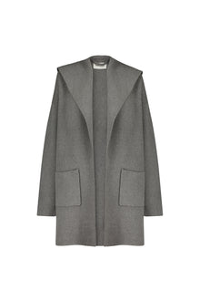 Shawl Collar Sweater Coat | Heather Grey