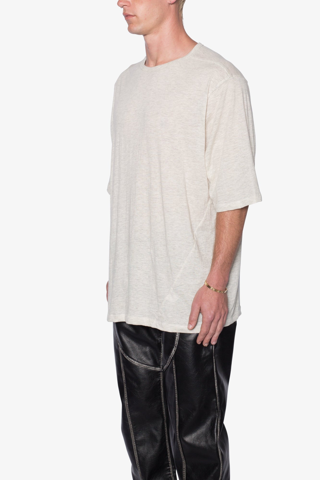 Sheer Gauze Tee | Grey