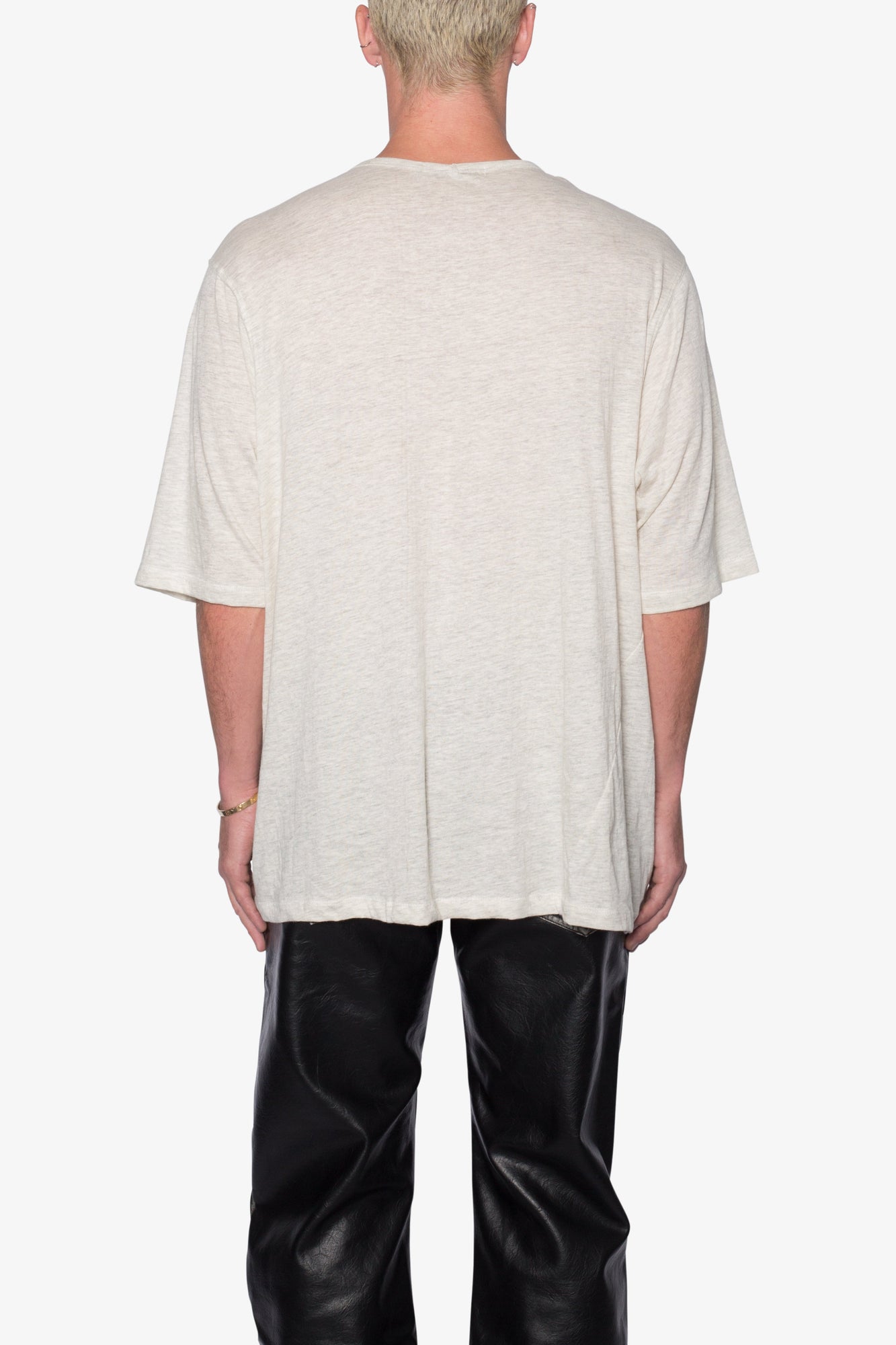 Sheer Gauze Tee | Grey