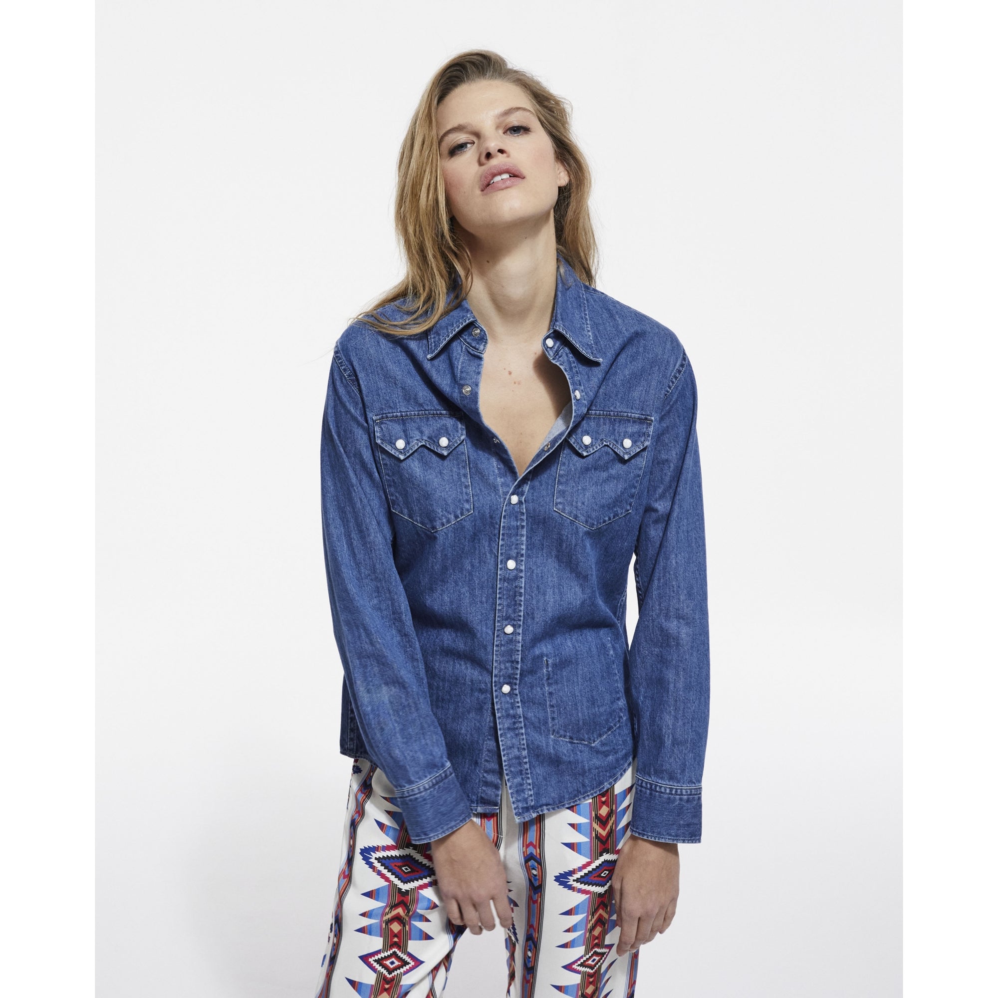 Shirt | Women | Blue Denim