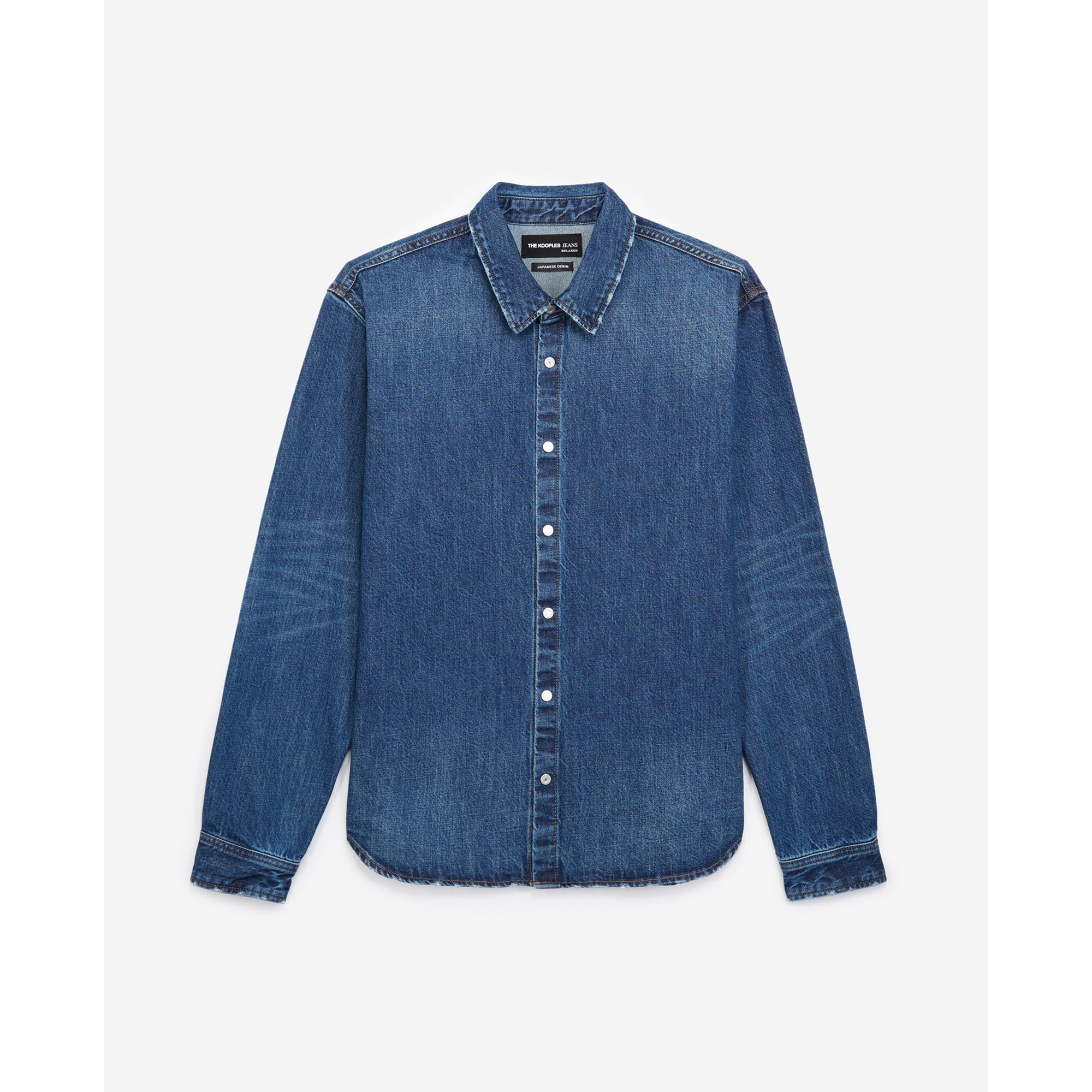 Shirt With Classic Collar | Men | Blue Denim