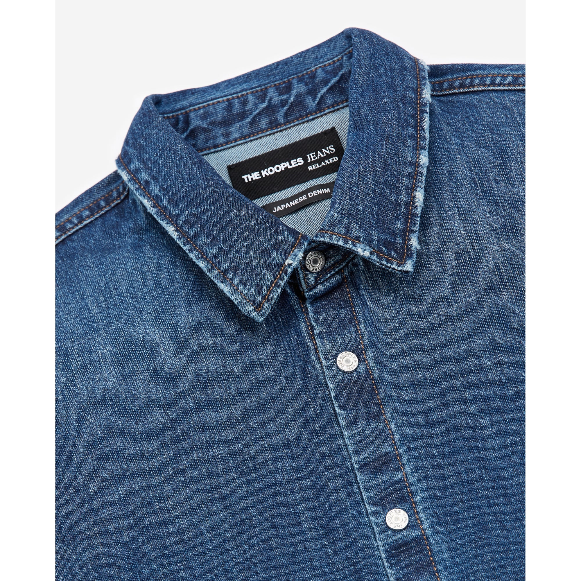 Shirt With Classic Collar | Men | Blue Denim