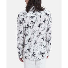 Shirt With Floral Print | Men | White x Black