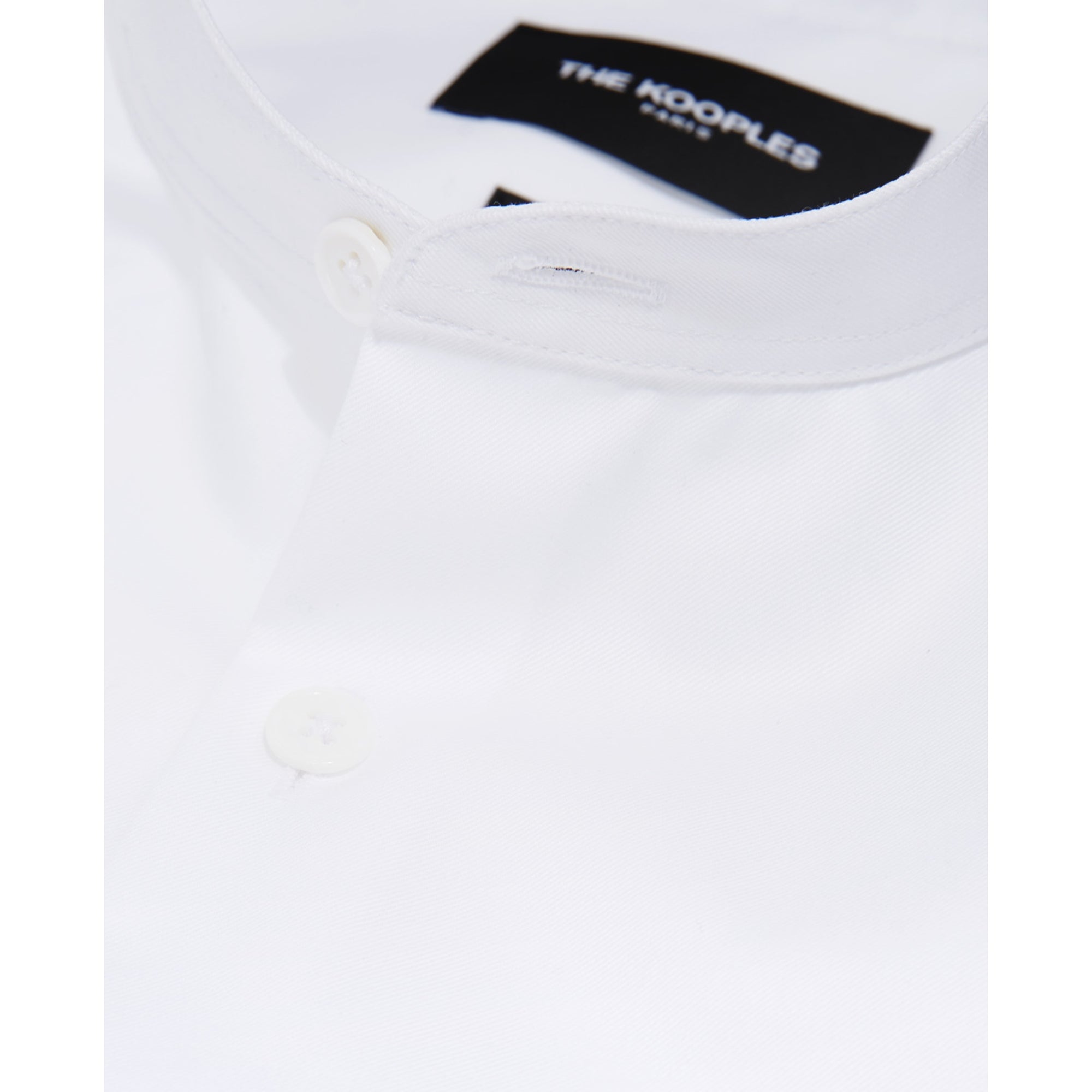 Shirt With Officer Collar | Men | White