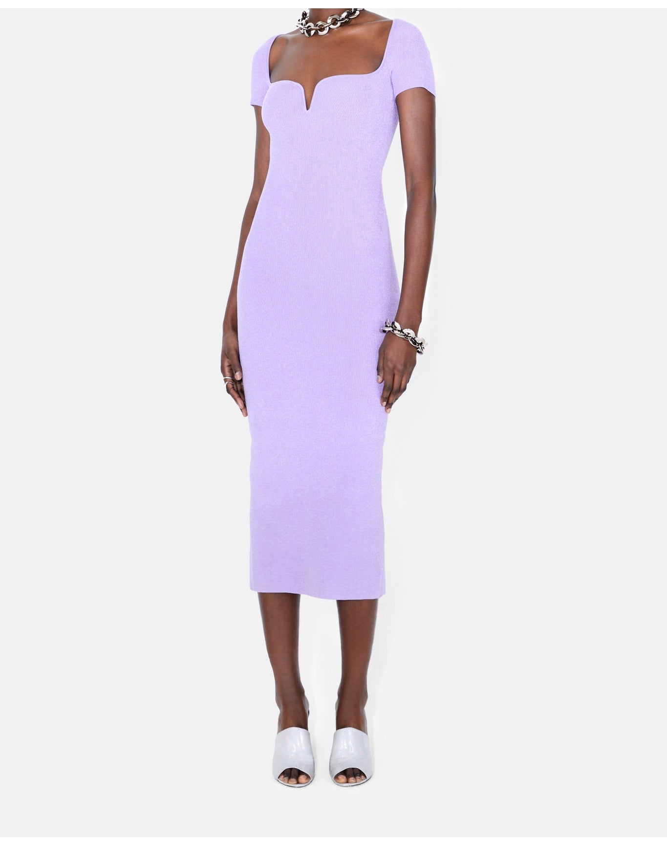 Short Sleeve Gaia Dress | Lilac