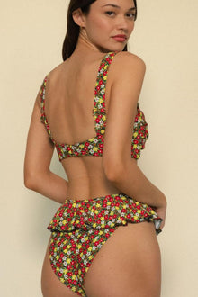 Tamarindo Ruffle Bikini Bottom | Sienna Floral