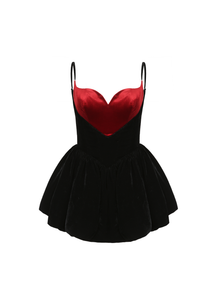 Gabriella Velvet Dress | Black