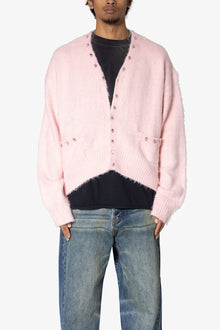 Sky Jeweled Cardigan Sweater | Pink