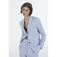 Sky Wool Straight Formal Jacket | Women | Light Blue