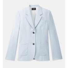 Sky Wool Straight Formal Jacket | Women | Light Blue