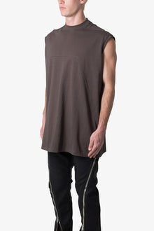 Sleeveless Elongated Tee | Vintage Black
