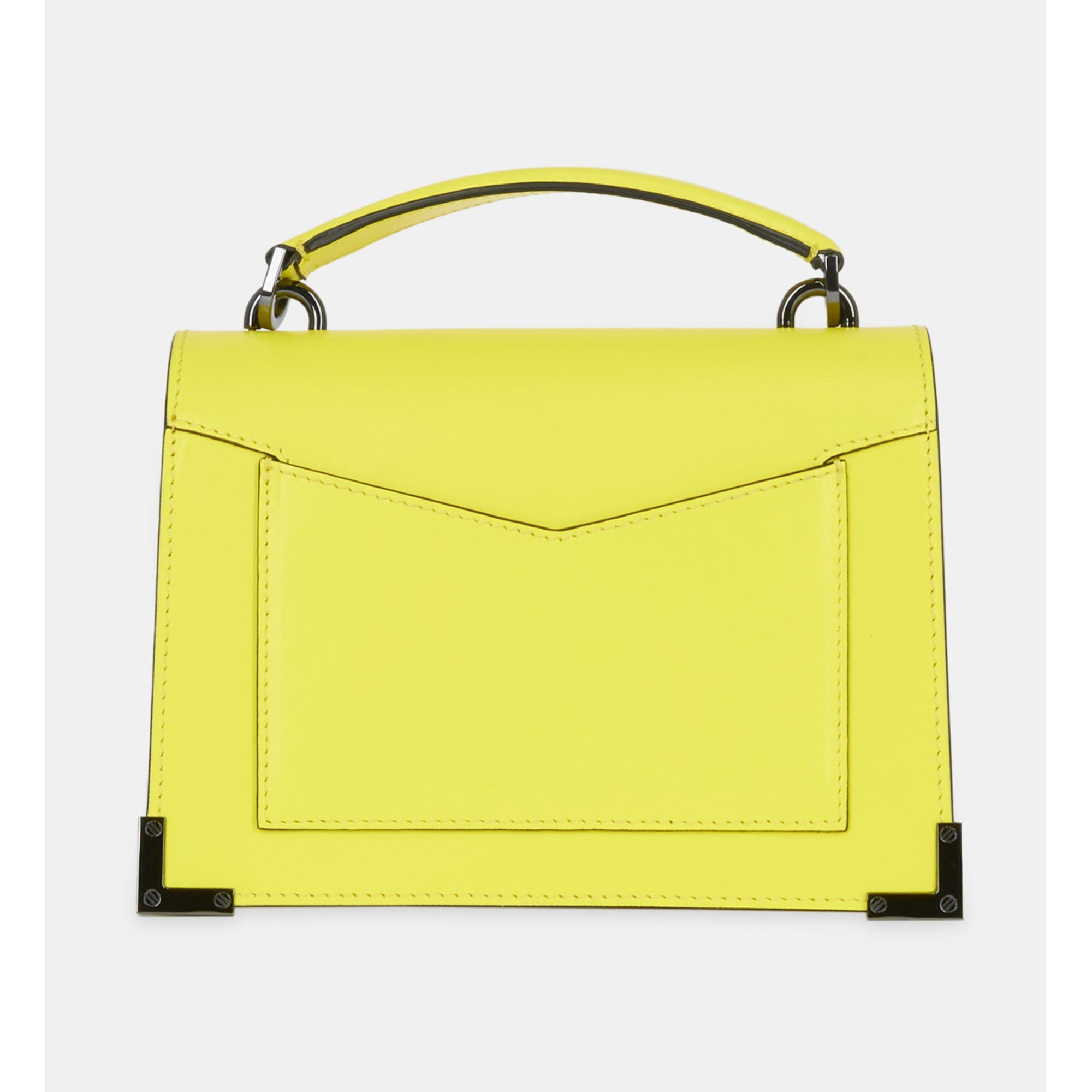 Small Emily Bag In Leather | Women | Yellow Acid