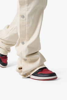 Snap Baggy Flare Denim | Off White