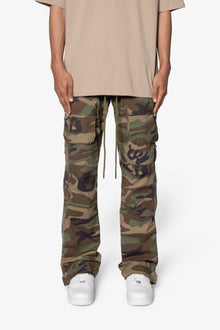 Snap Front Cargo Pants | Camo